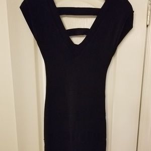 Black Strap Bandage Dress